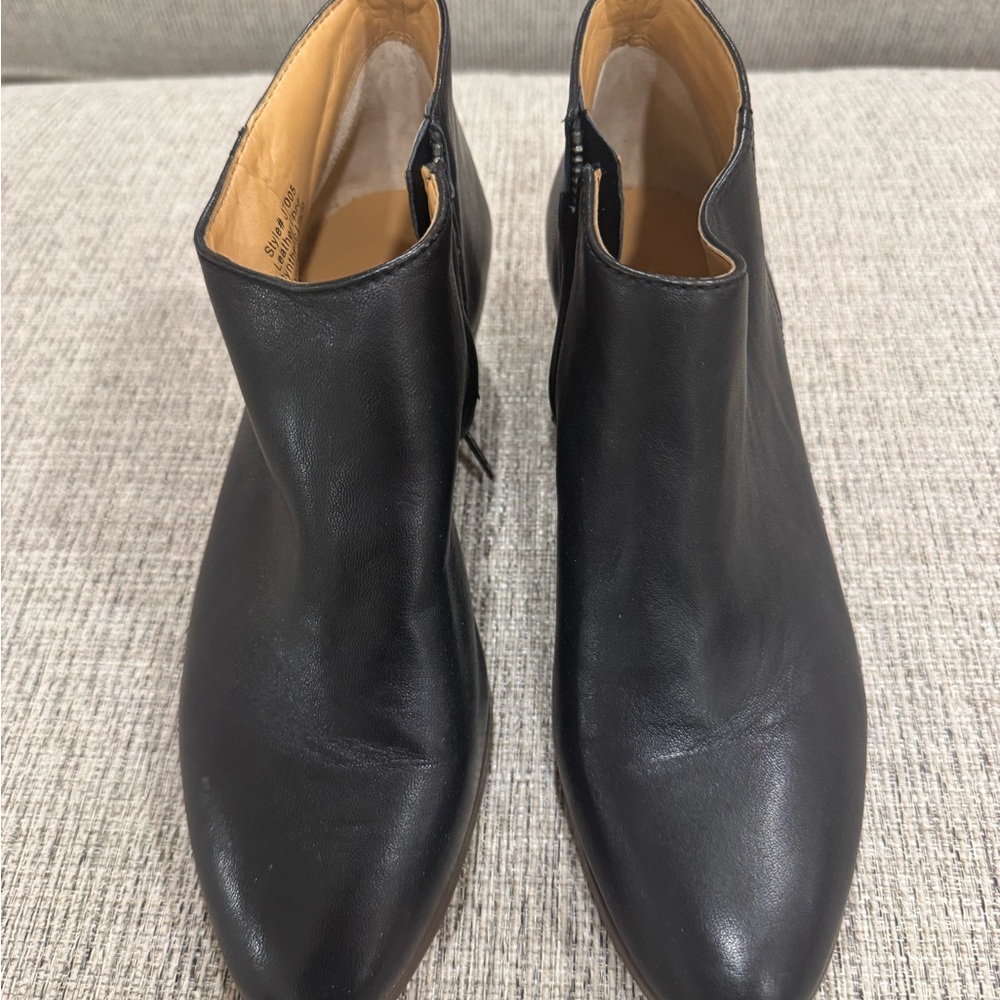 Never-Worn JCrew Black Leather Ankle Boots